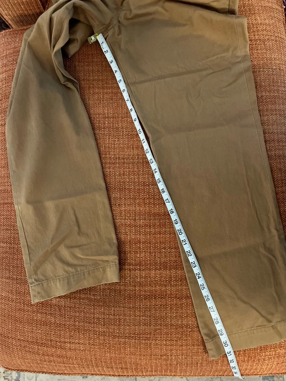 Polo Ralph Lauren Men's Classic Fit Dark. Khaki Chinos Cotton Twill 36 x 31